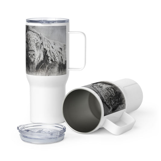 Travel mug with handle